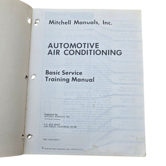 Automotive Air Conditioning Basic Service Training Manual 1978 Car mechanic - Picture 2 of 14